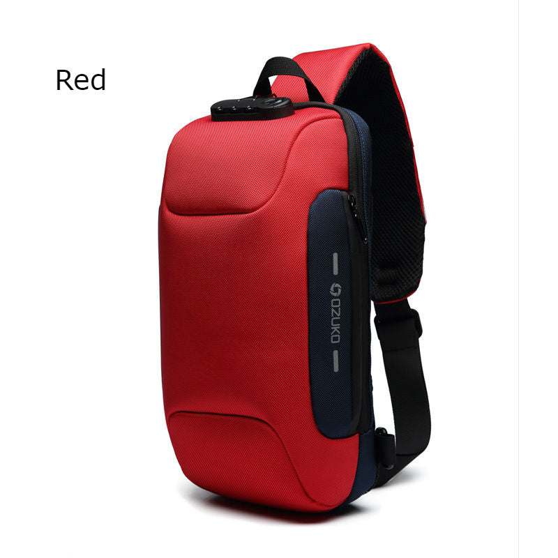 Most Secure Anti-theft Sling Backpack With 3-Digit Lock, Large Capacit ...