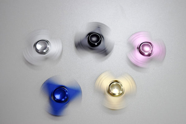 Premium Metal Tri-Spinner Fidget Toy: Ultra Durable High Speed 1-5 Min Spins
