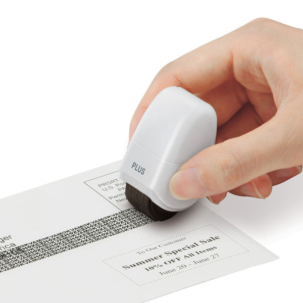 Guard Your ID Mini Roller Stamp, with Portable Design and Replaceable Cartridge, for Covering Address, Check Information, and Other Important Documents