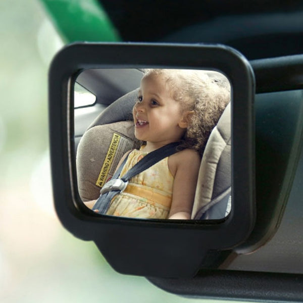 Rear View Facing Back Seat Mirror, with Adjustable Angle, for Safety, Reversing, Clear Blind Spot, Monitor Your Baby & More (2-Pack)