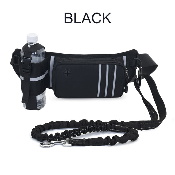 Multifunctional Hands-Free Leash with a Waist Bag, for Medium to Large Dogs