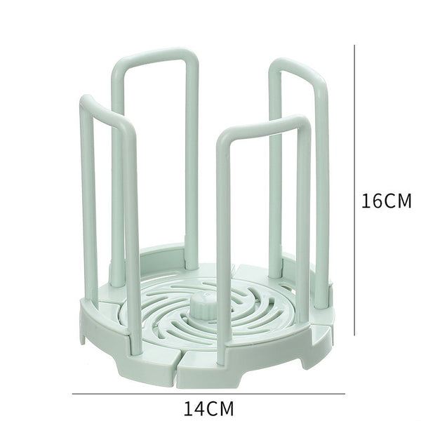Compact Collapsible Dish Rack, with Adjustable Size, for All Types of Bowls
