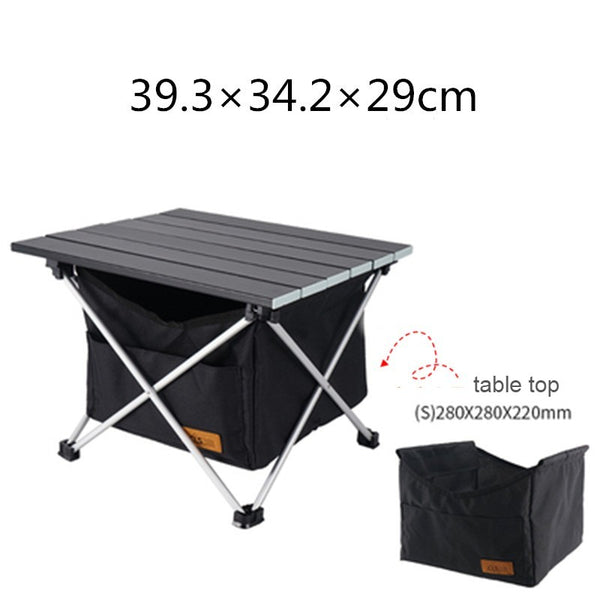 Portable Outdoor Folding Table with Large Storage Bag, Waterproof Design, Foldable Table Top, for Hiking, Picnic, Camping, Fishing and More