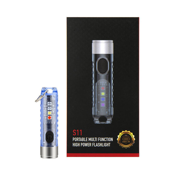 Mini Portable Rechargeable LED Flashlight with Long Battery Life, Powerful LEDs, for Camping, Outdoor, Emergency