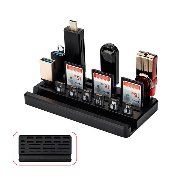 Sd Card Storage Reader Stack Desktop U Disk SD Card TF Card Reader Storage Rack – GizModern