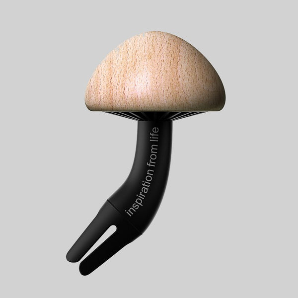 Cute Mushroom-shaped Wooden Car Air Freshener, with 5 Refill Tablets