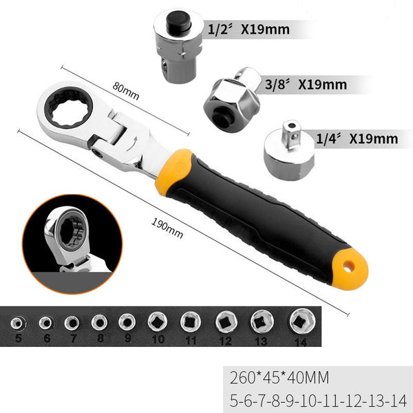 Flex-Head Angle Impact Wrench, for Repair, DIY & More