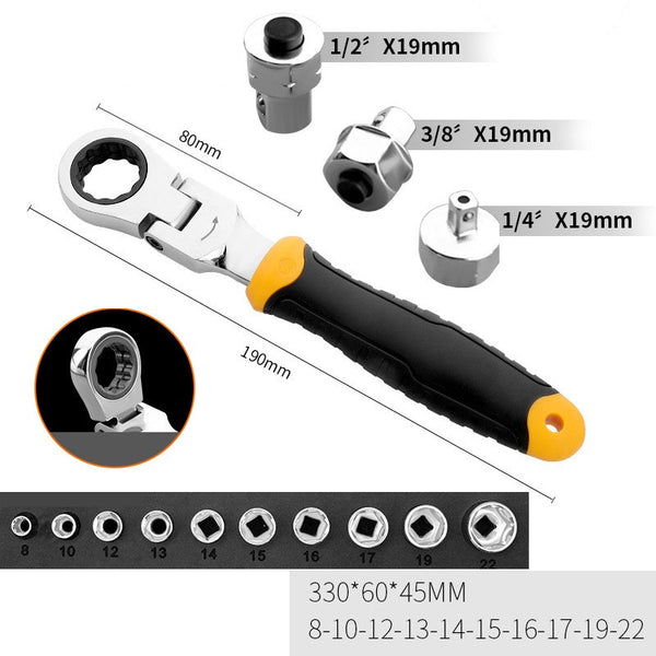 Flex-Head Angle Impact Wrench, for Repair, DIY & More