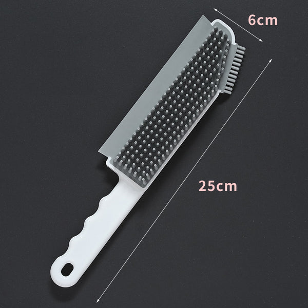 3-in-1 Silicone Brush, with 3 Types of Brush Head, for Bathroom, Kitchen & More