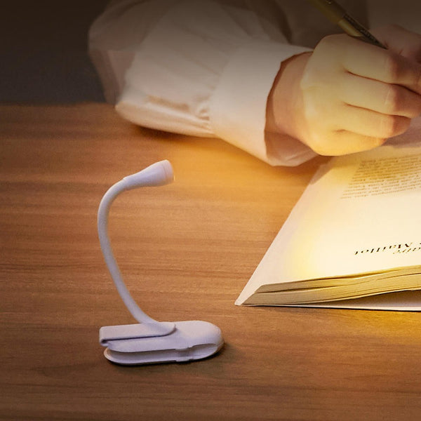 Mini Reading Light With Eye Protection Clip Lamp