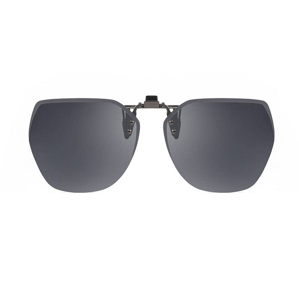 Clip-on Rimless Polarized Sunglasses, with Anti-glare and Flip-Up Design, for Outdoor/Driving