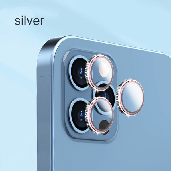 Tempered Glass Camera Lens Protector, with HD Clarity & Metal Frame, for iPhone 13 Series