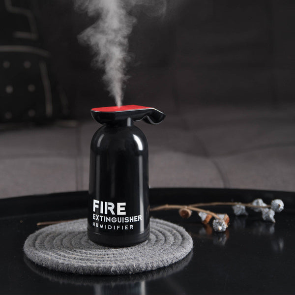 Portable USB Humidifier, with Unique Fire Extinguisher Shape & 200ml Clear Water Tank, for Car, Home & Office
