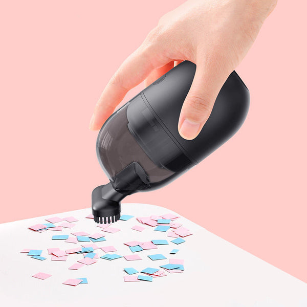 Mini Wireless Rechargeable Desktop Capsule Vacuum Cleaner, for Desktop, Keyboard, Pencil Shavings, Snacks & More