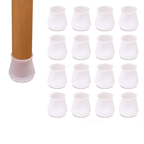 Silent Wear-Resistant Silicone Stool Leg Protector (16 Pieces)