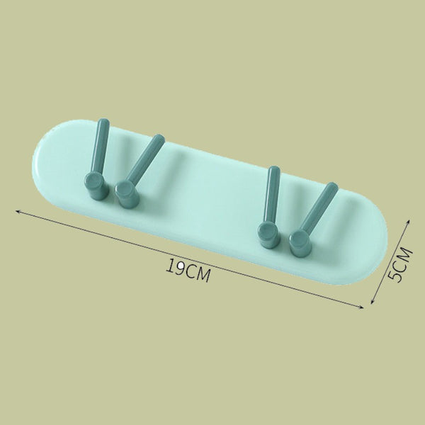 Punch-Free Toothbrush Hook Rack, with Strong Adhesive, for Kitchen, Ba ...