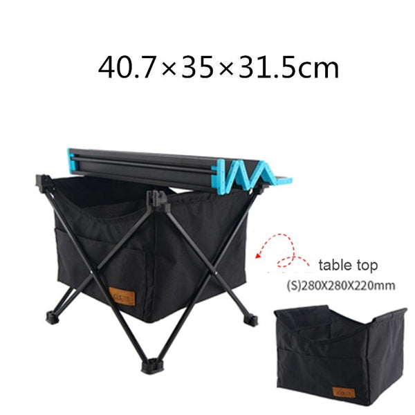 Portable Outdoor Folding Table with Large Storage Bag, Waterproof Design, Foldable Table Top, for Hiking, Picnic, Camping, Fishing and More