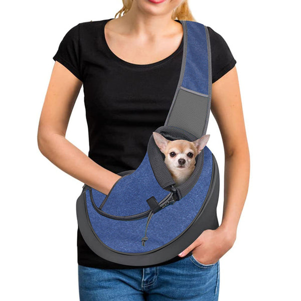 Pet Dog Carrier Sling Bag with Adjustable Strap & Phone Pocket, for Dogs & Cats