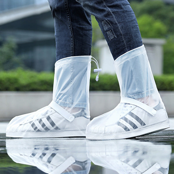 Waterproof Boot Covers with Zipper Closure & Reflective Strip, Keep Your Pairs Dry