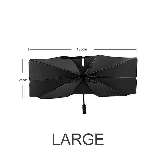 Car Windshield Sunshade Umbrella, Fits Windshields of Various Sizes