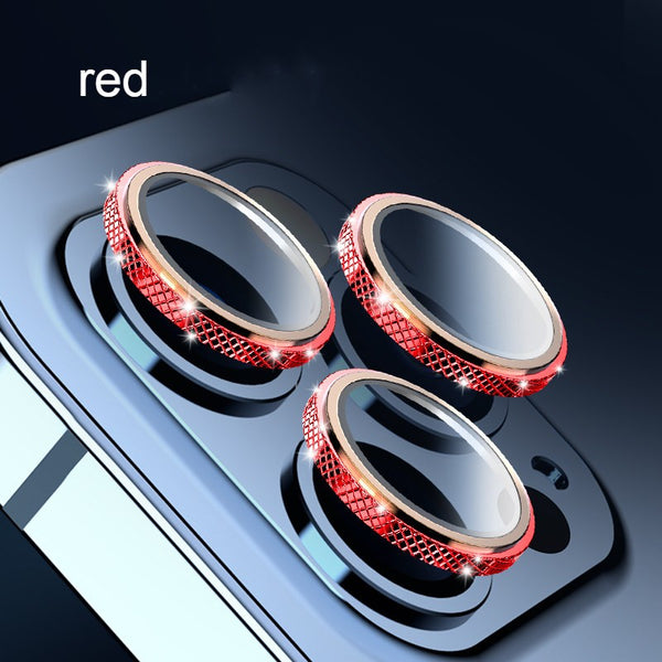 Tempered Glass Camera Lens Protector, with HD Clarity & Metal Frame, for iPhone 13 Series