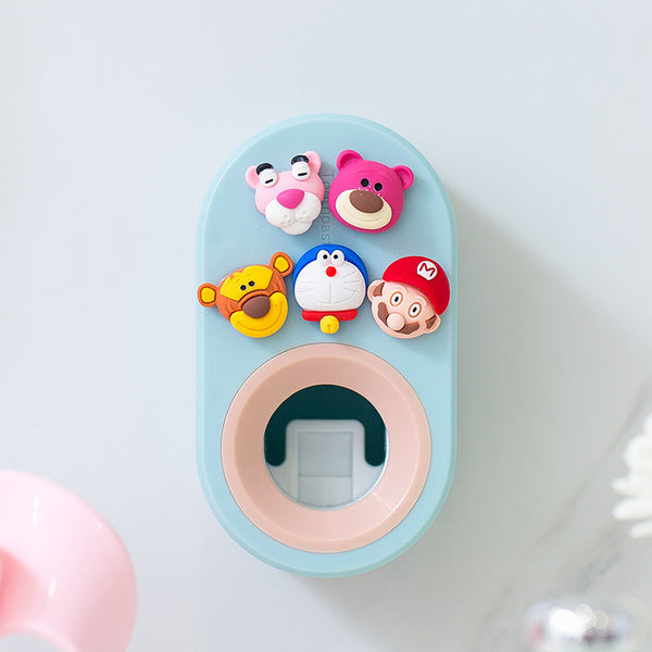 Wall-mounted Compact Automatic Toothpaste Dispenser, for Kids and Adults