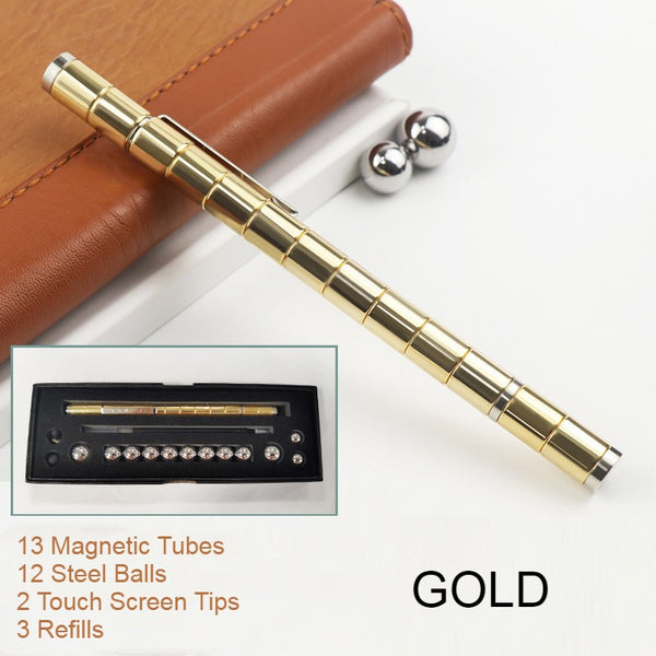 Multifunction Magnetic Metal Ballpoint Pen, Gift for Kids or Friends