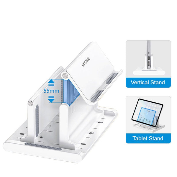 Vertical Laptop Stand, with Extra Phone/Tablet Holder,  for Home & Office