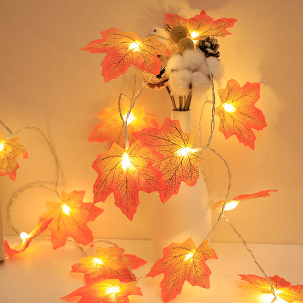 Maple Leaves Fairy Lights, for Party, Thanksgiving, Halloween Decor