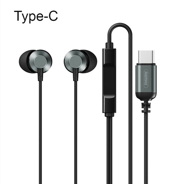 In-Ear Wired Earbuds with Microphone, with Type-C / Lightning Jack, for Phone, Laptop & Tablet