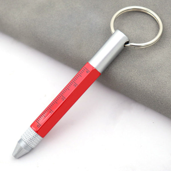 Portable Multifunction Tool Ballpoint Pen, with Ruler, Spirit Level, Screwdriver, Capacitive Stylus