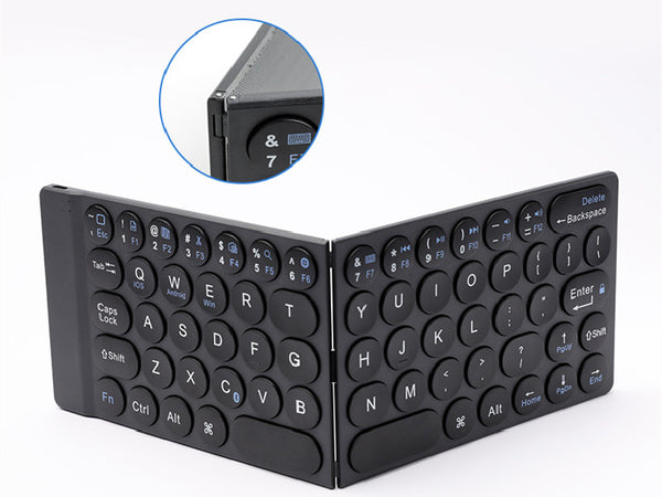 Portable Foldable Keyboard, with Ultra-slim & Lightweight Design, for Travel, Home, Office & More