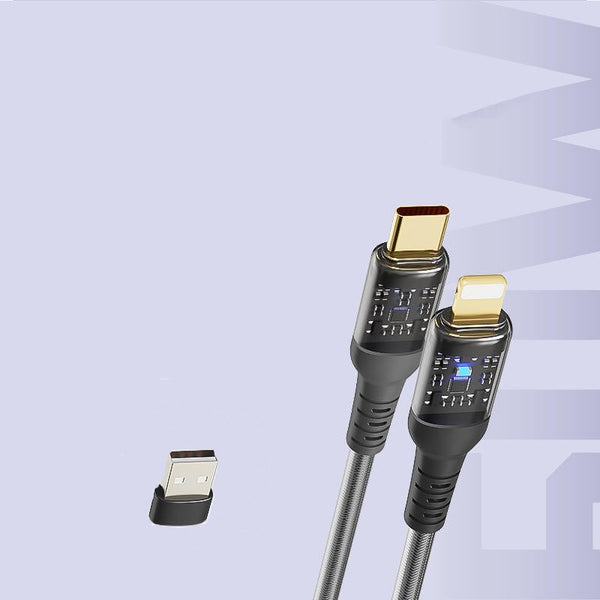 60W Spring-loaded Fast Charging Data Cable