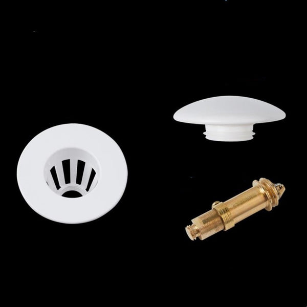 Ceramic Push-Type Sink Drain With Overflow