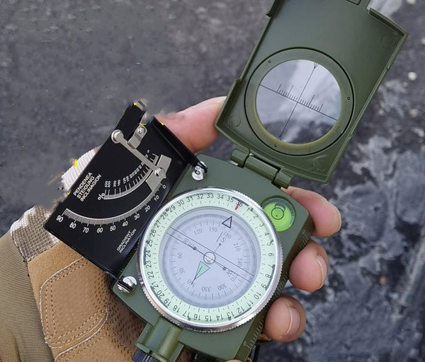 High-Precision Outdoor Tactical Ranging Luminous Compass