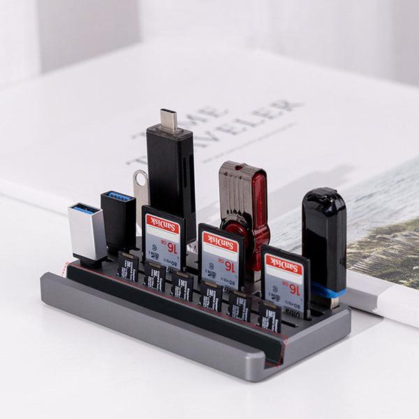Sd Card Storage Reader Stack Desktop U Disk SD Card TF Card Reader Storage Rack – GizModern