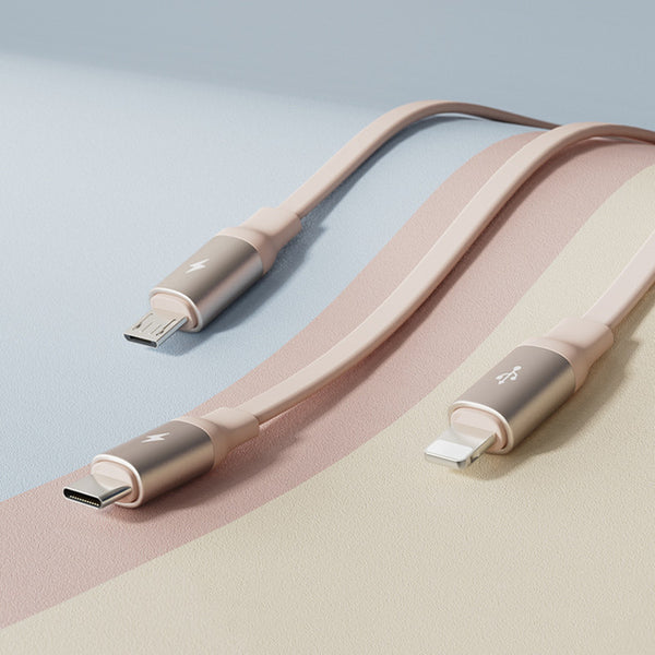 Multifunctional Universal Stretchable 3-In-1 Charging Cable