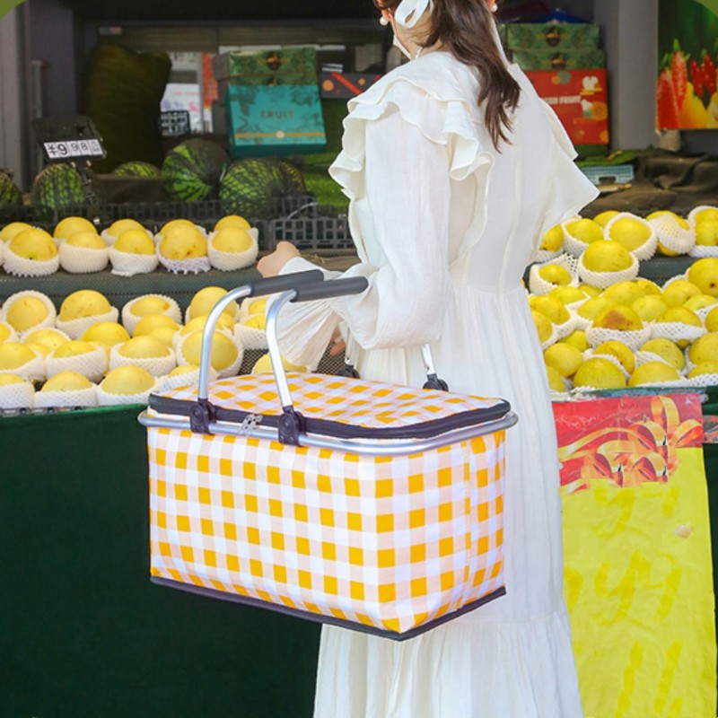 Foldable Outdoor Portable Picnic Basket GizModern