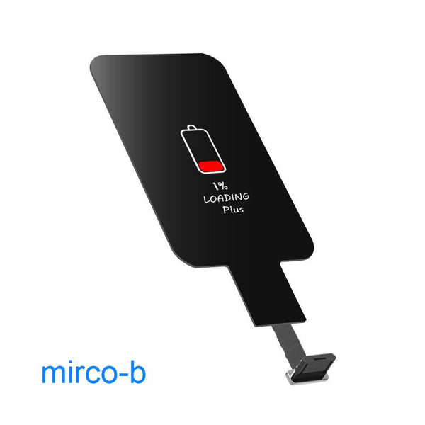 Portable Ultra-Slim Wireless Charging Receiver, for iPhone & Android Phones