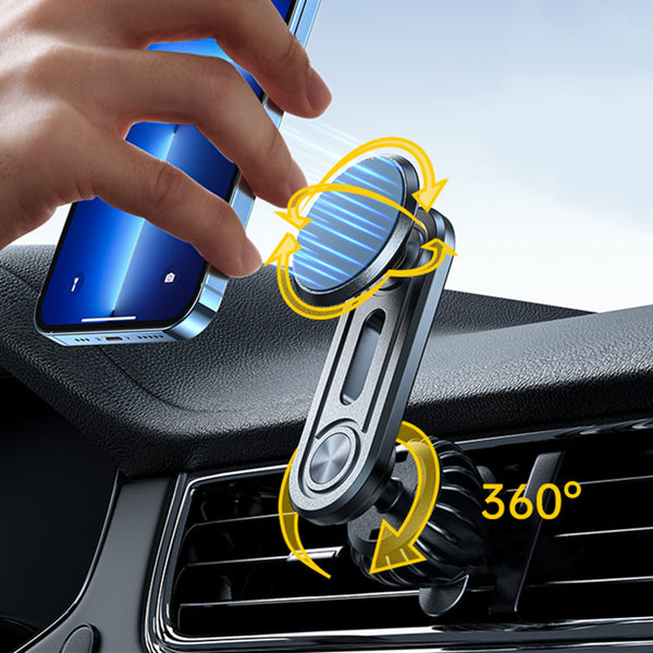 Magnetic Aluminum Alloy Rotatable Car Phone Holder