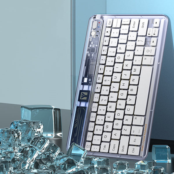 Transparent Wireless Bluetooth Keyboard