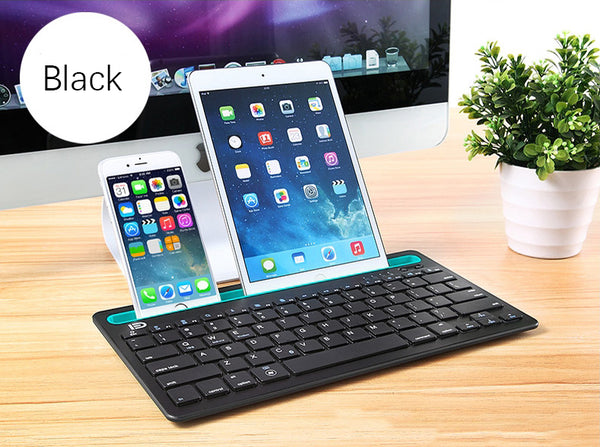 Portable Bluetooth Keyboard with Independent Switch - Turn Your Phone/Tablet into Laptop