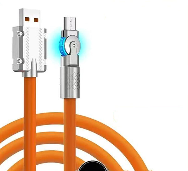 180° Rotatable Fast Charging Type-C/Lighting Cable
