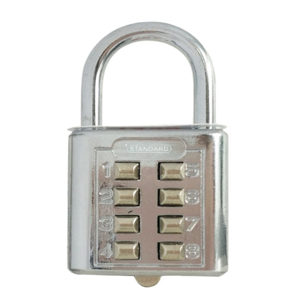 10-Digit Push Button Anti-theft Padlock, for Gym, Luggage, Drawer, Cabinet, Door and More