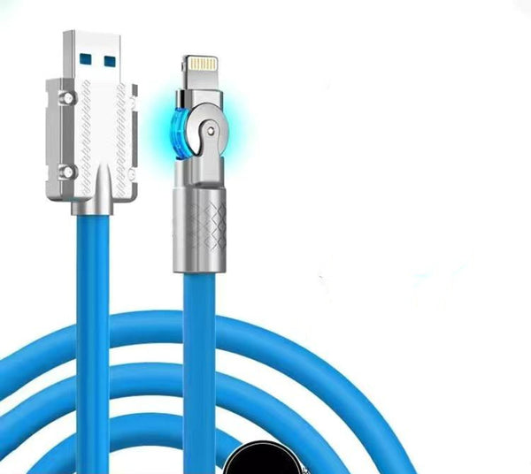 180° Rotatable Fast Charging Type-C/Lighting Cable