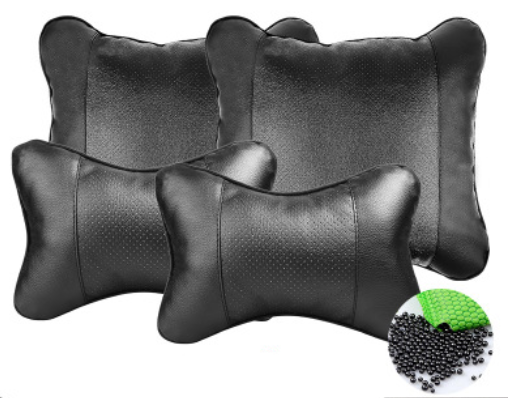 Car Pillow Set With Head Pillow And Lumbar Pillow, Comfortable & Soft, For Travel Car Seat & Home
